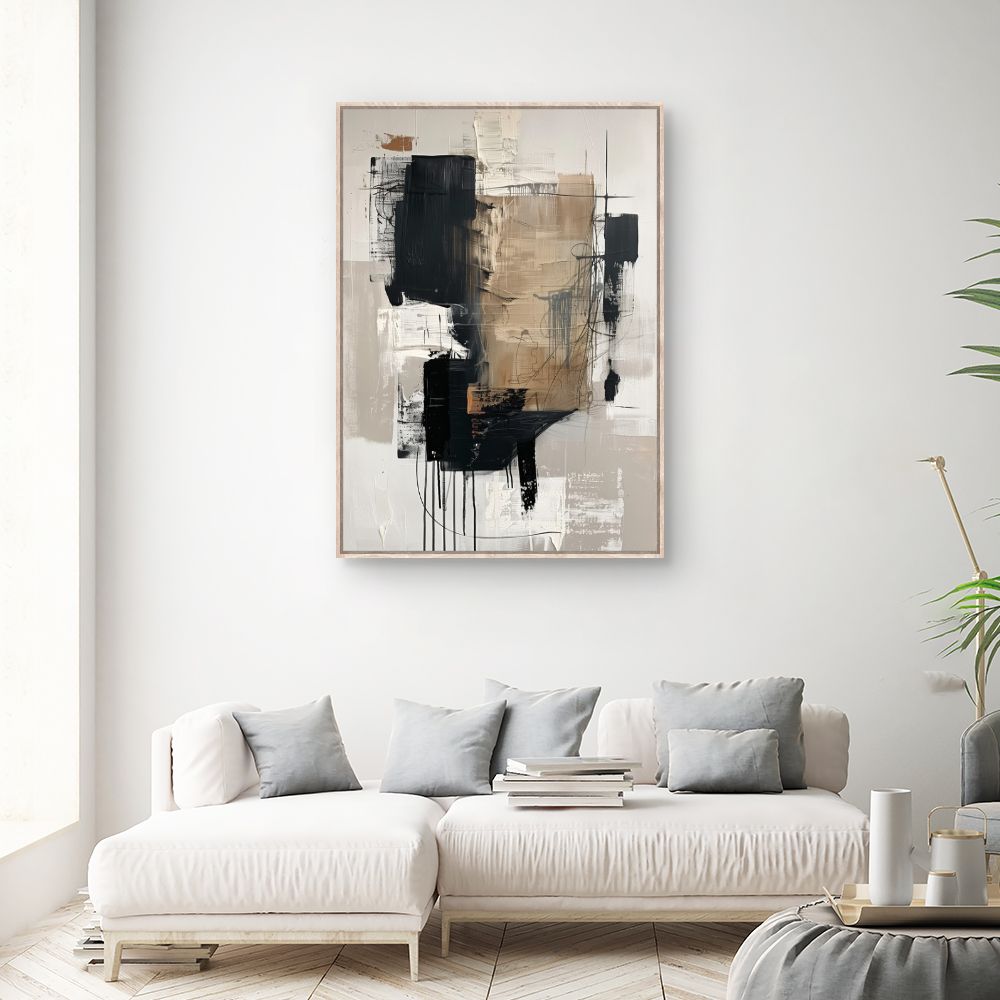 Toile "Énigme artistique moderne"