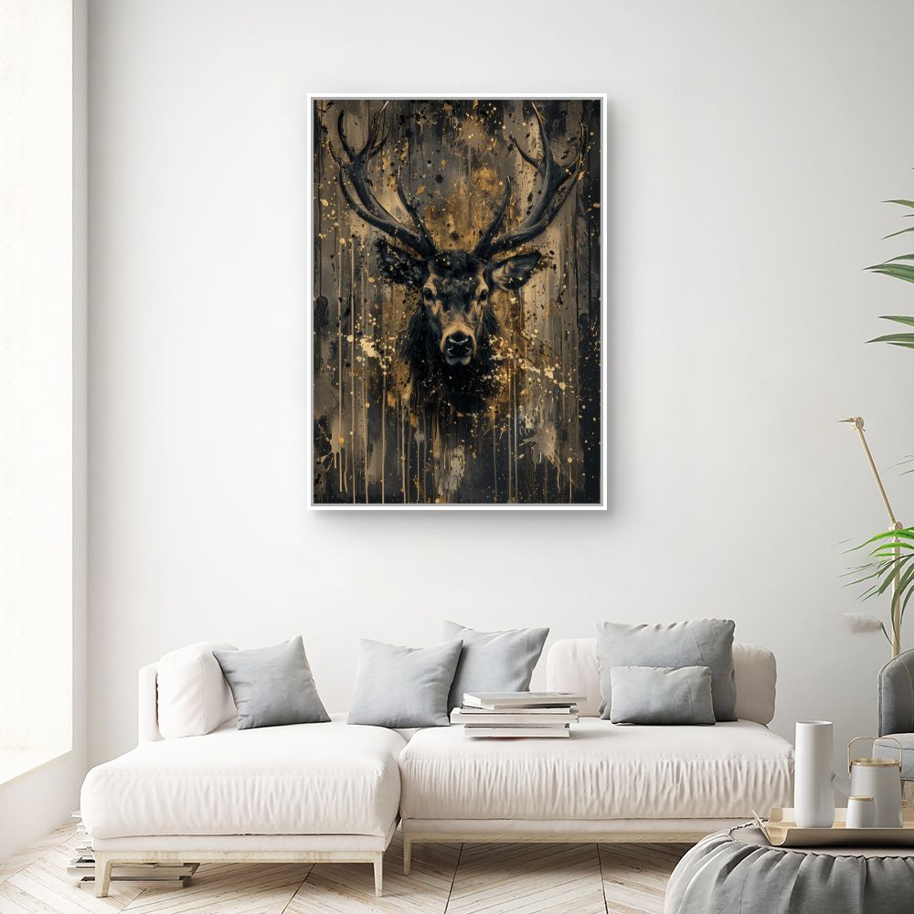 Toile "Éclat d'un cerf"
