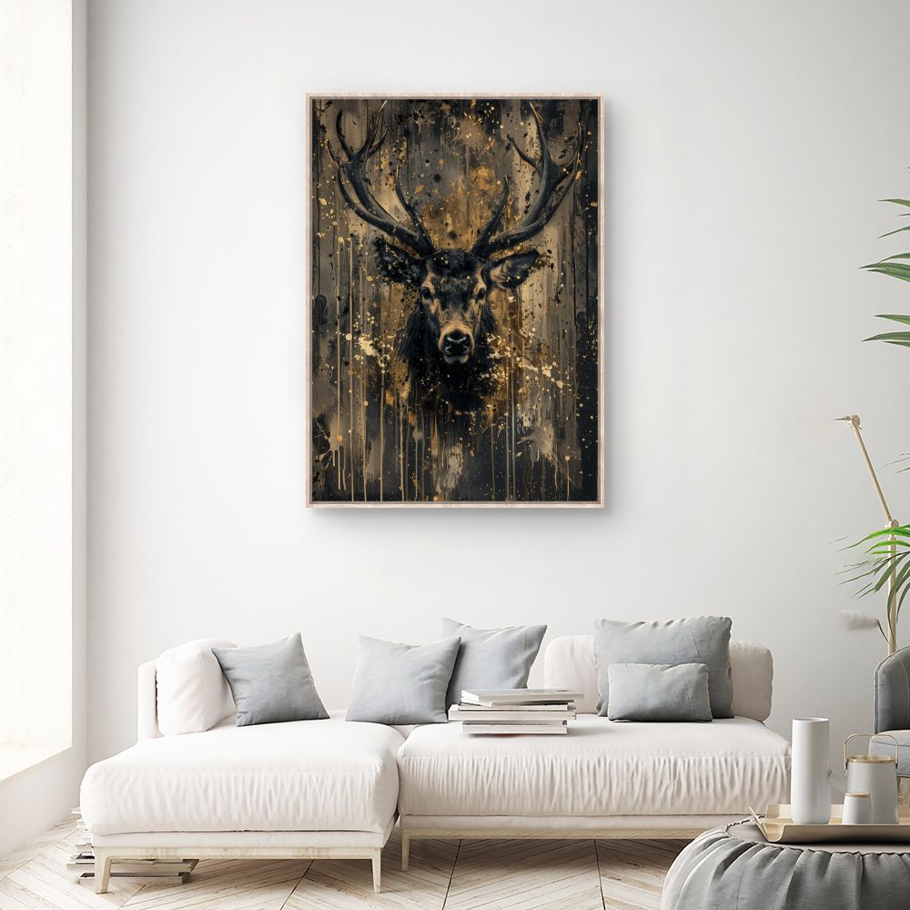 Toile "Éclat d'un cerf"