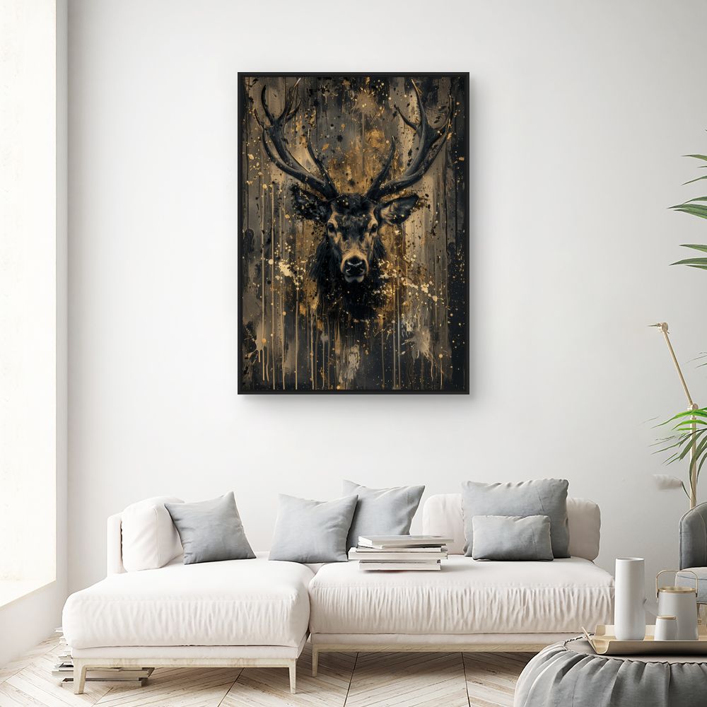 Toile "Éclat d'un cerf"