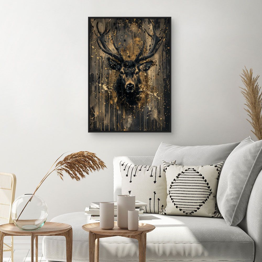 Toile "Éclat d'un cerf"