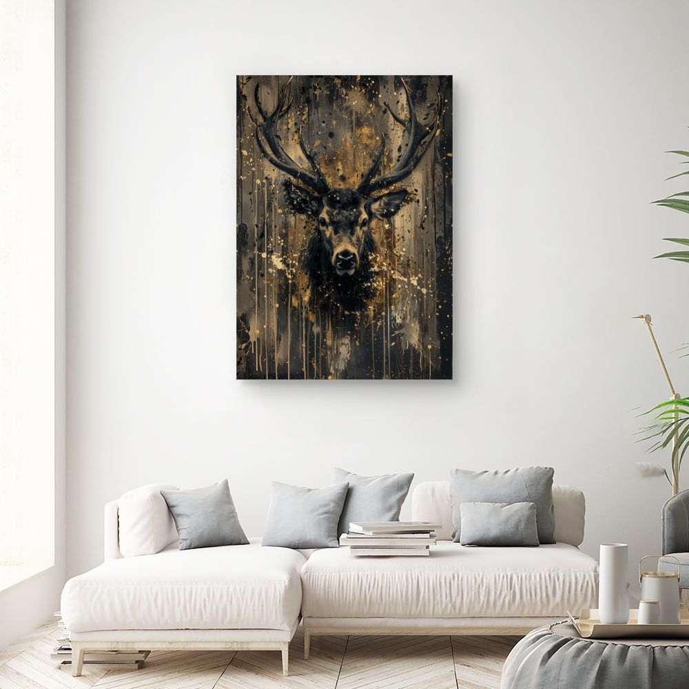 Toile "Éclat d'un cerf"