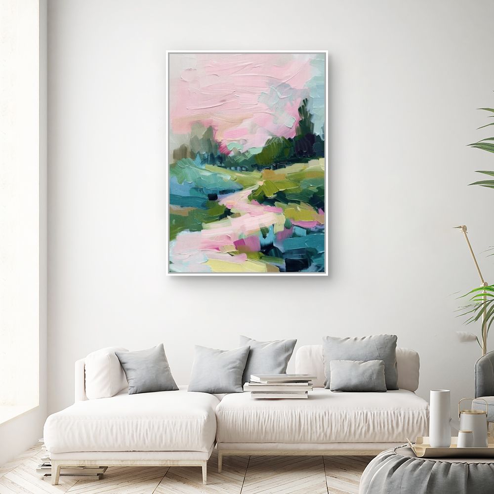 Toile "Paysage coloré charmant"