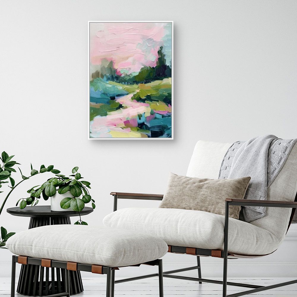 Toile "Paysage coloré charmant"