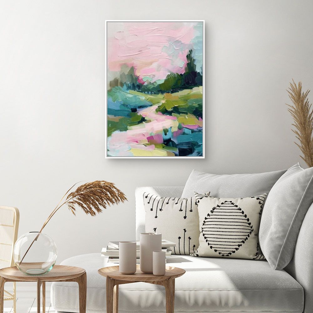 Toile "Paysage coloré charmant"