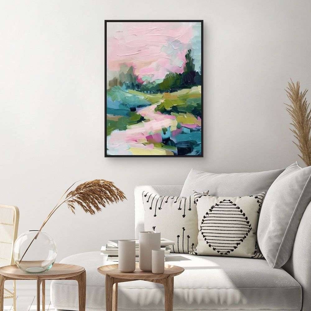 Toile "Paysage coloré charmant"