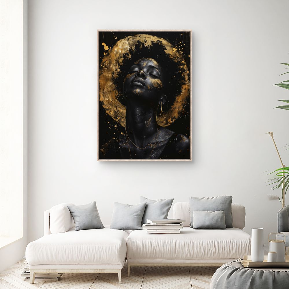 Tableau Éclat doré mystique