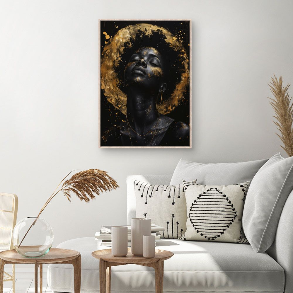 Tableau Éclat doré mystique