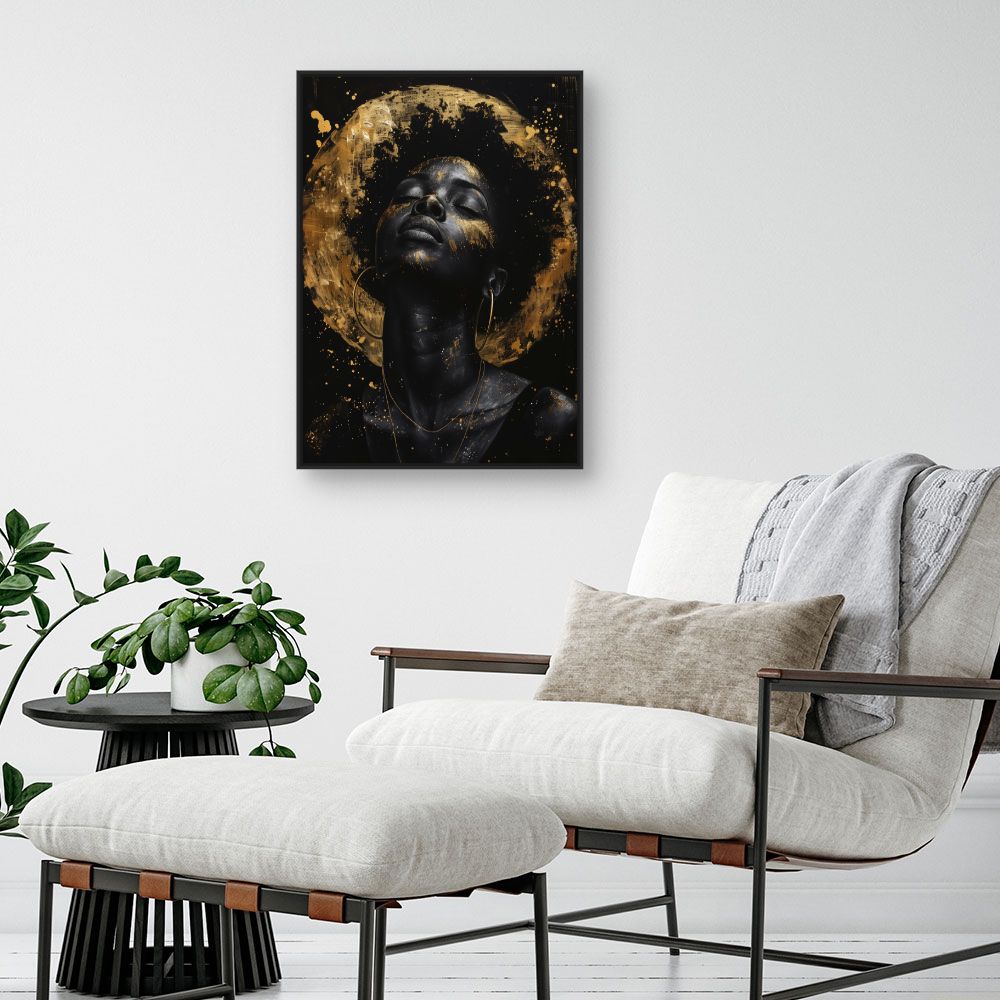 Tableau Éclat doré mystique