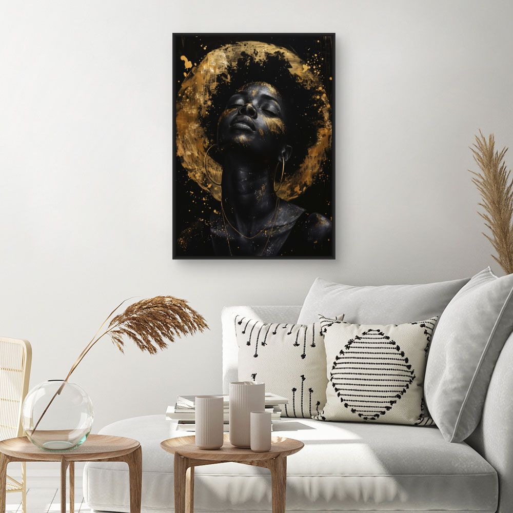 Tableau Éclat doré mystique