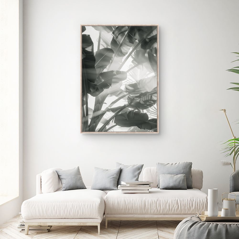 Tableau Feuilles tropicales apaisantes