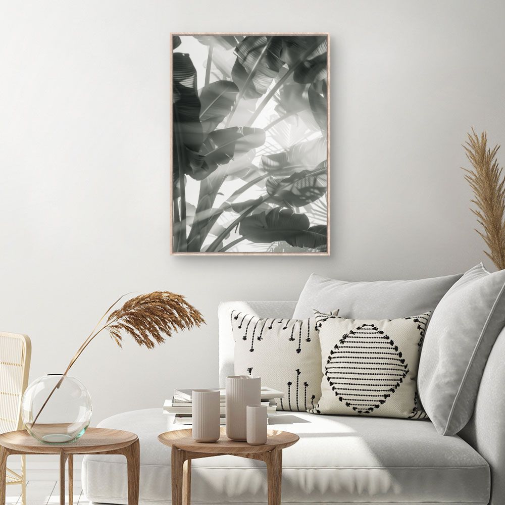Tableau Feuilles tropicales apaisantes