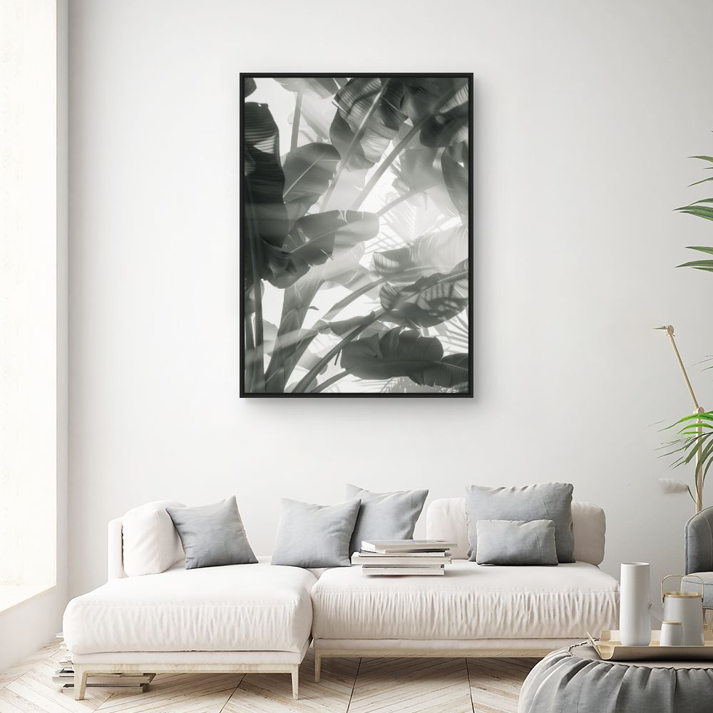 Tableau Feuilles tropicales apaisantes