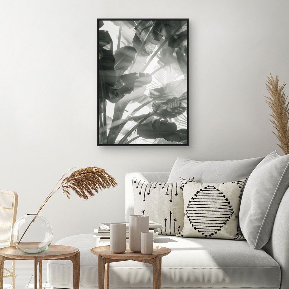 Tableau Feuilles tropicales apaisantes