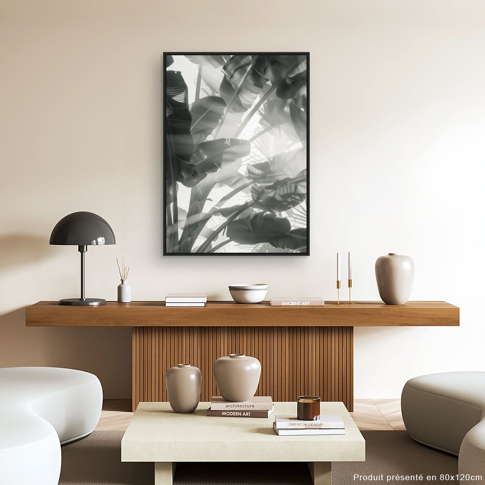 Tableau Feuilles tropicales apaisantes