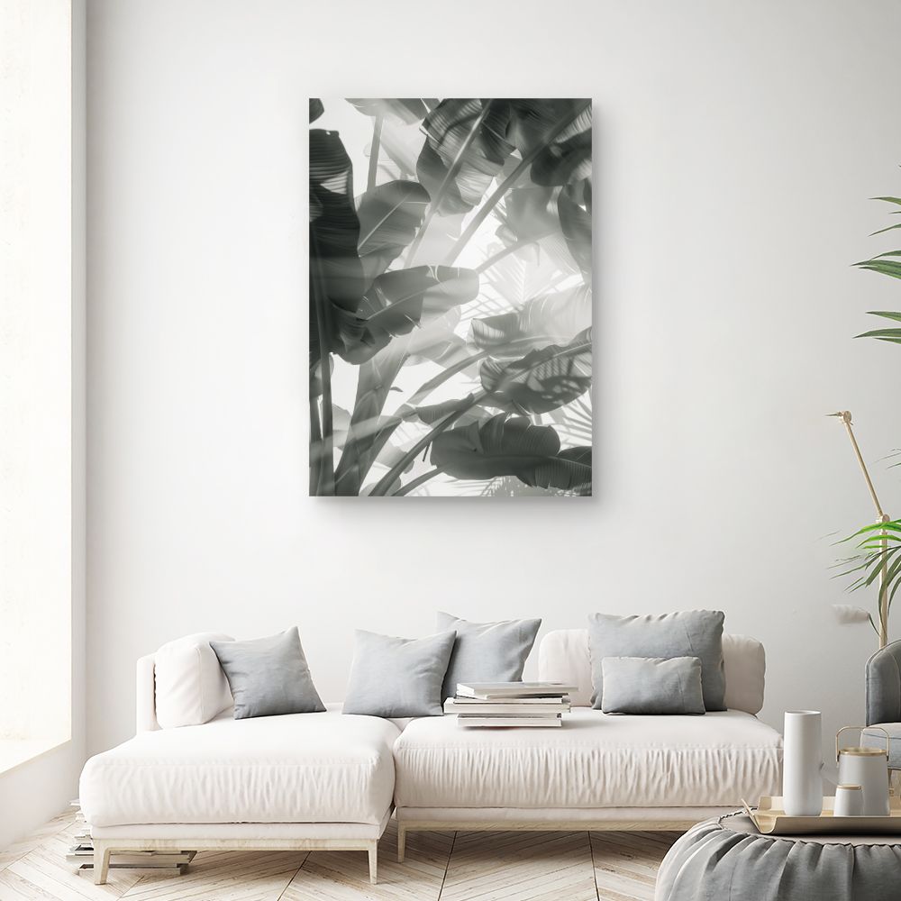Tableau Feuilles tropicales apaisantes