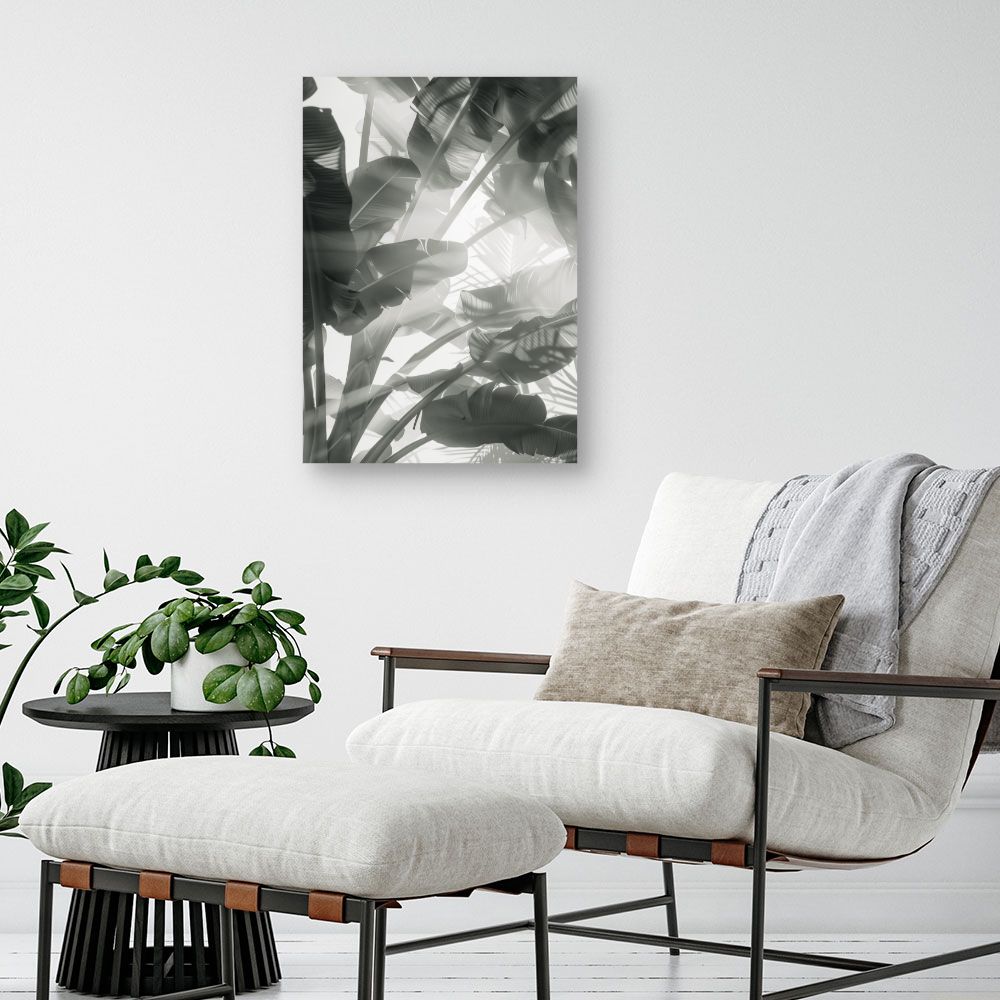 Tableau Feuilles tropicales apaisantes