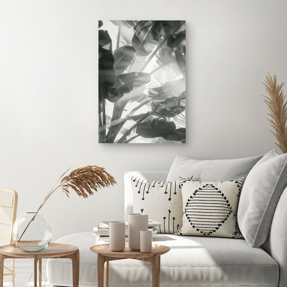 Tableau Feuilles tropicales apaisantes