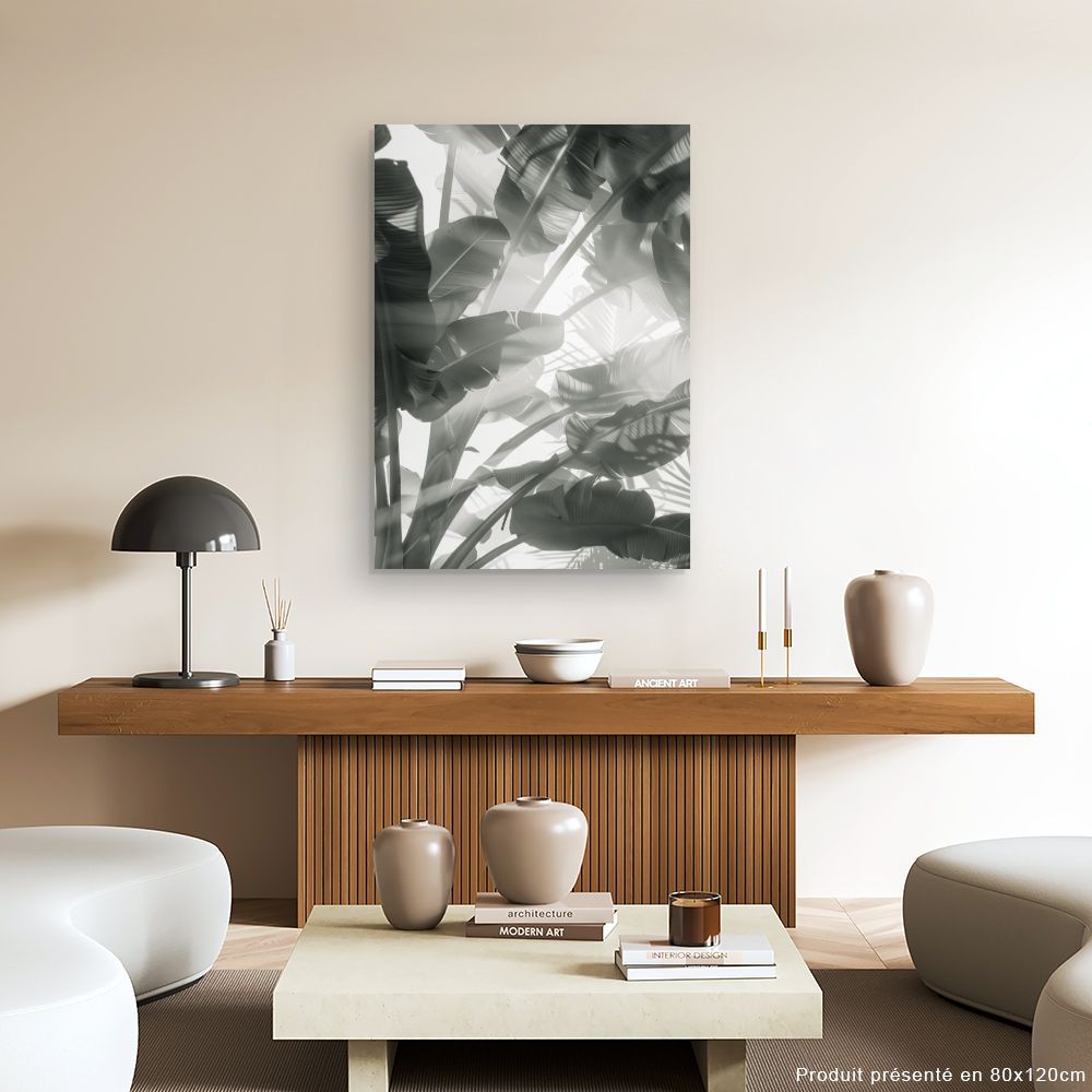 Tableau Feuilles tropicales apaisantes
