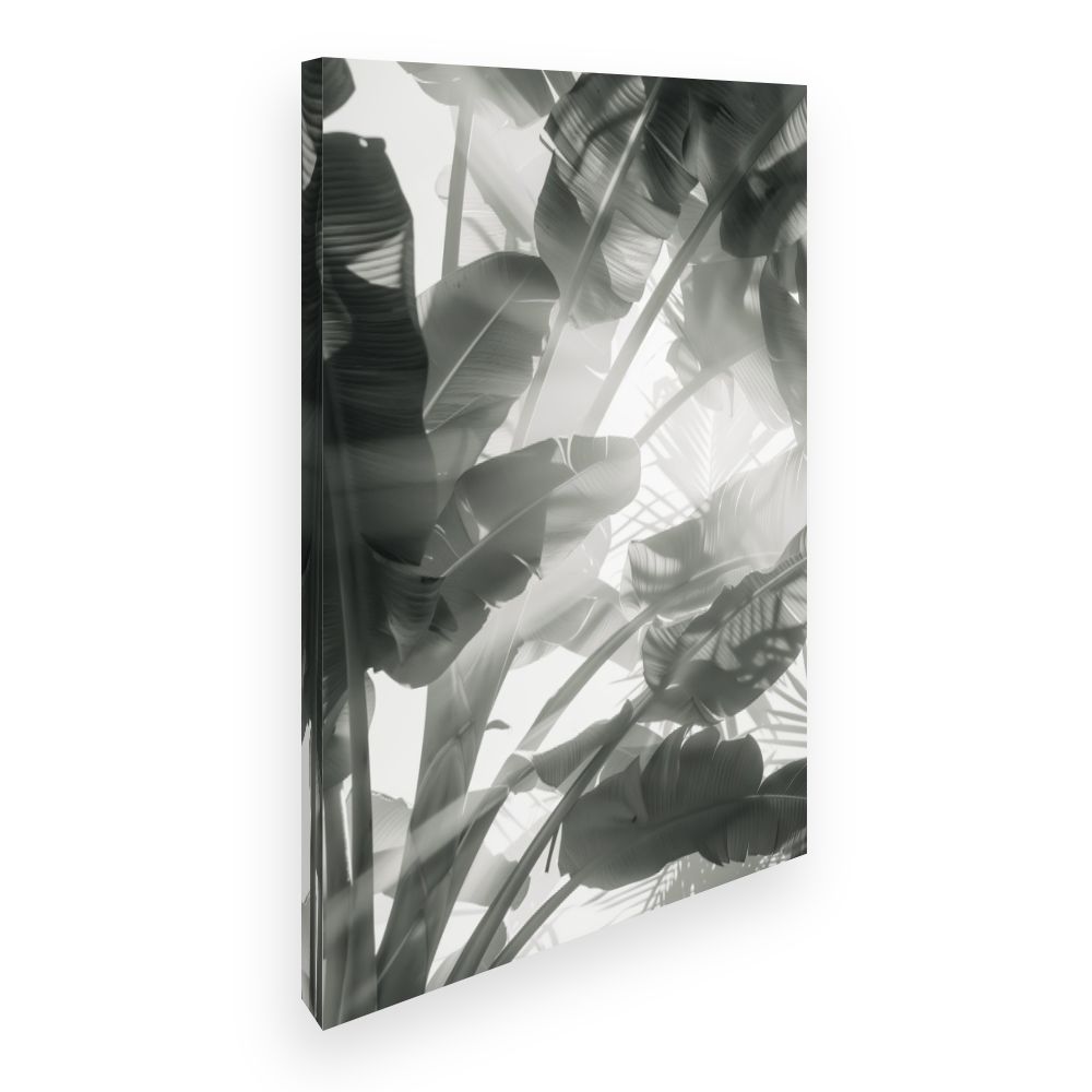 Toile Feuilles tropicales apaisantes