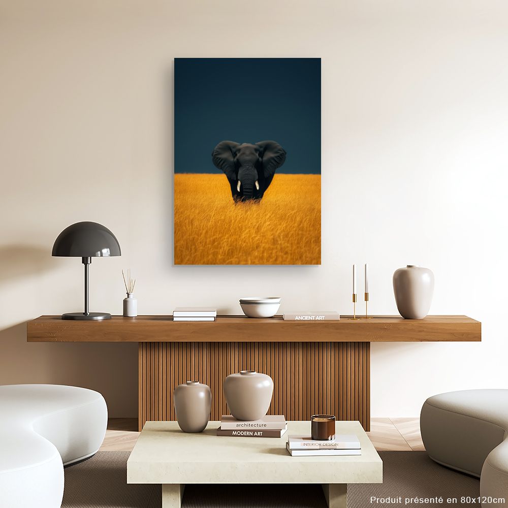 Tableau Éléphant majestueux
