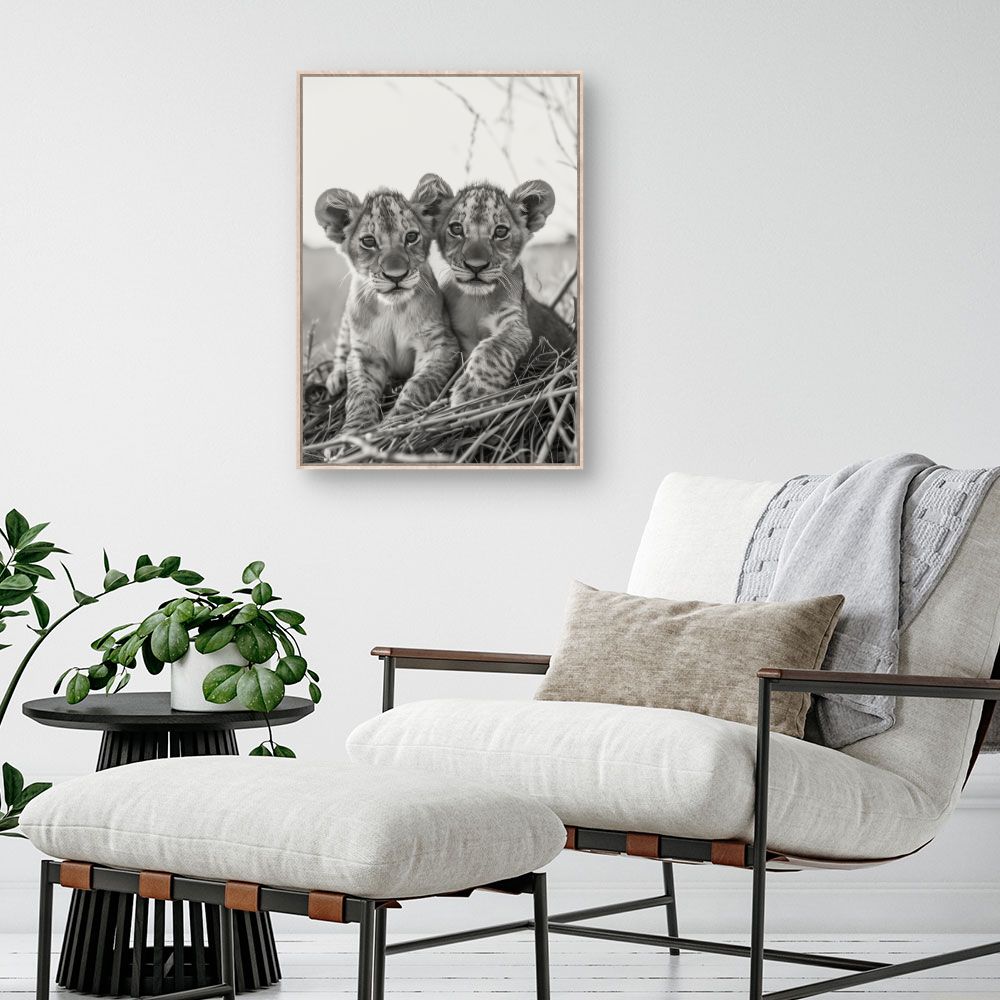 Tableau Petits lions adorables