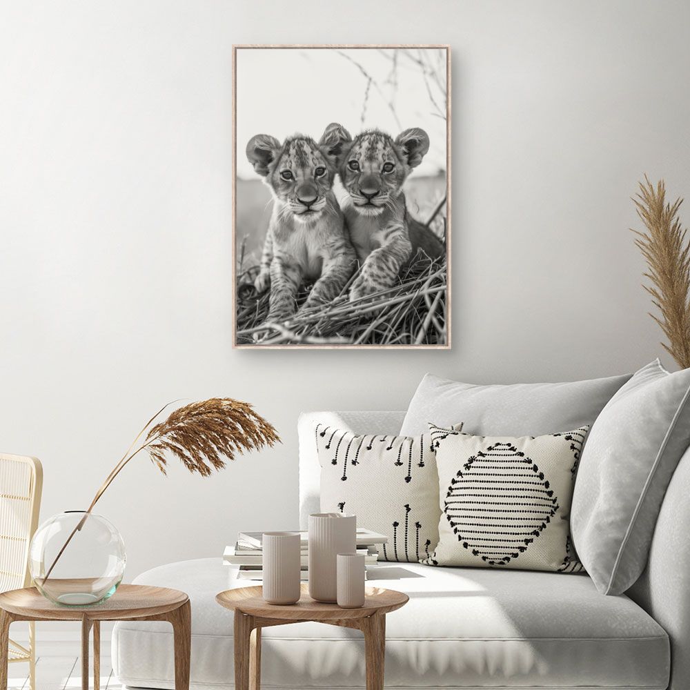 Tableau Petits lions adorables