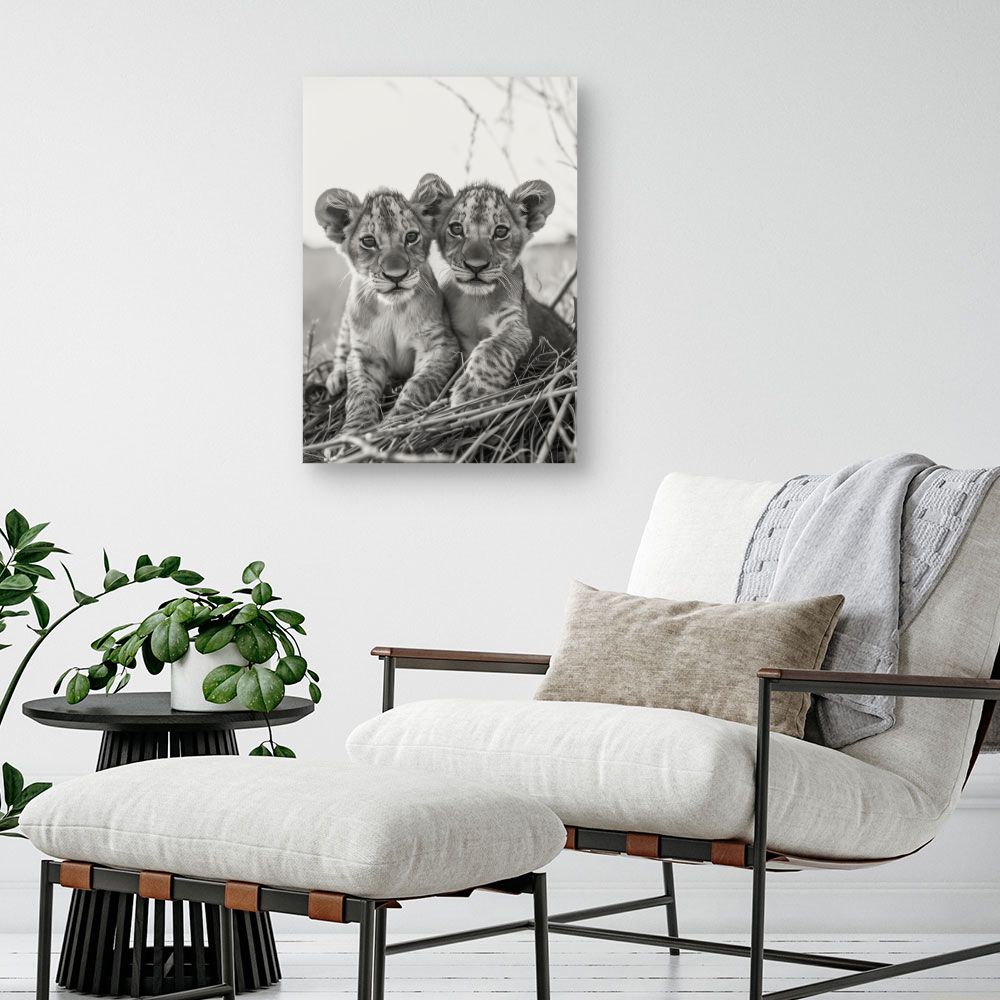 Tableau Petits lions adorables