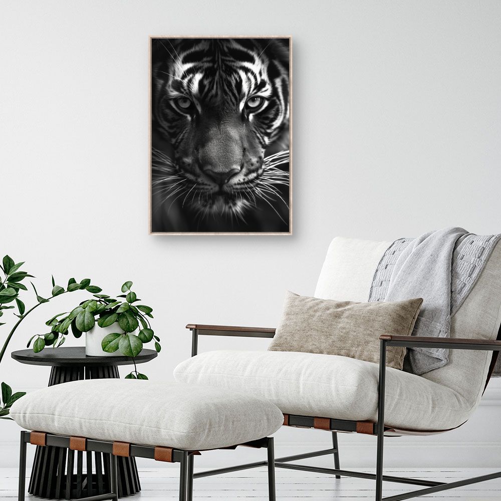 Tableau Regard intense tigre