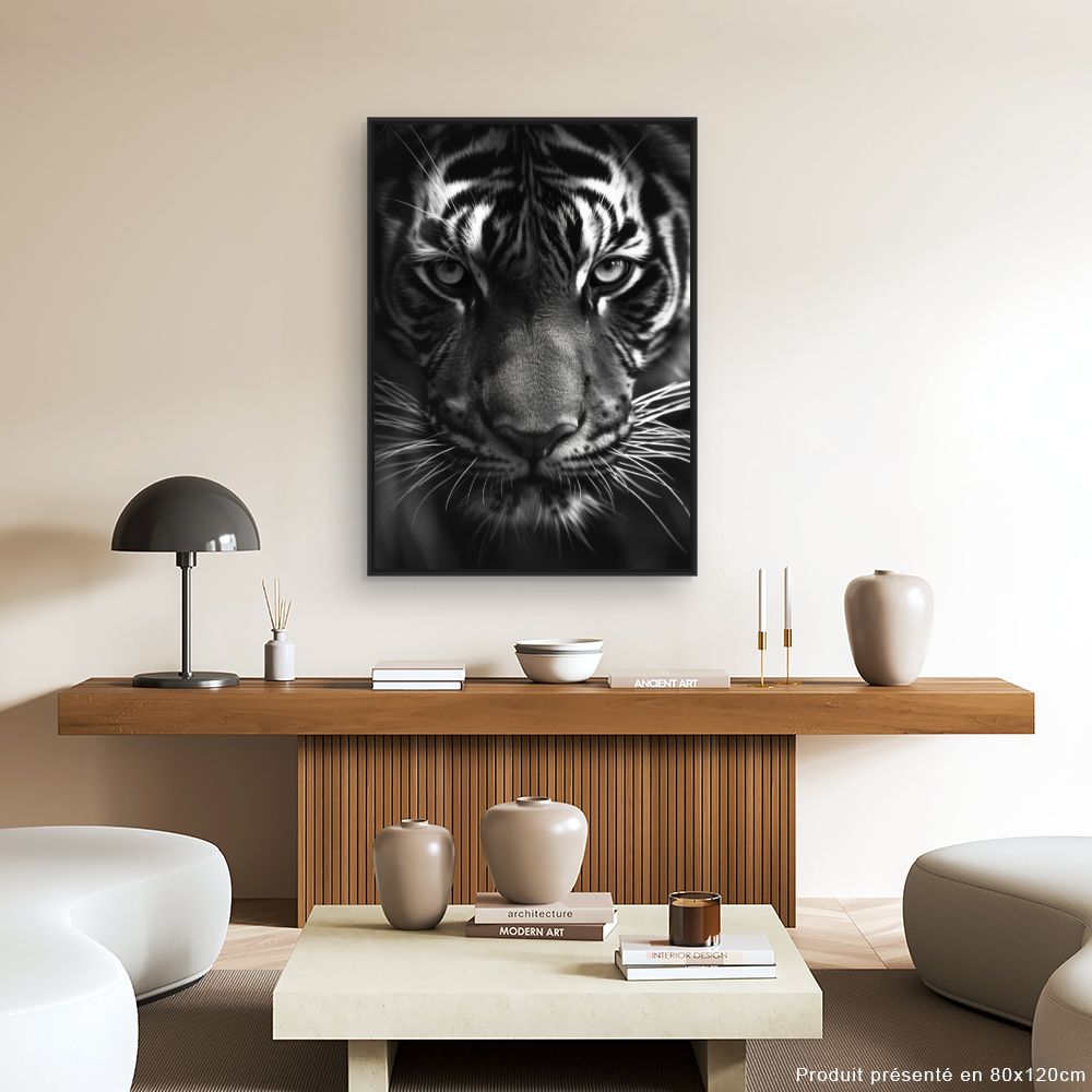 Tableau Regard intense tigre