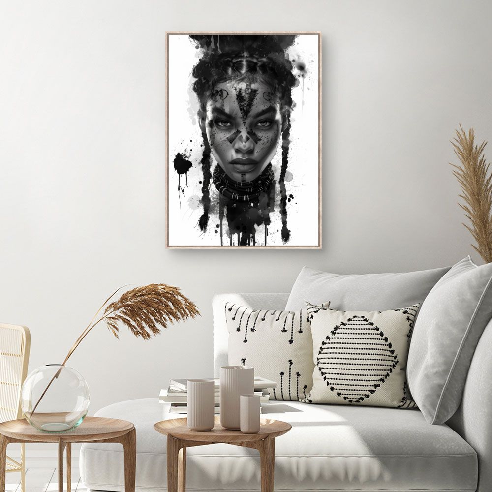 Tableau Portrait tribal moderne