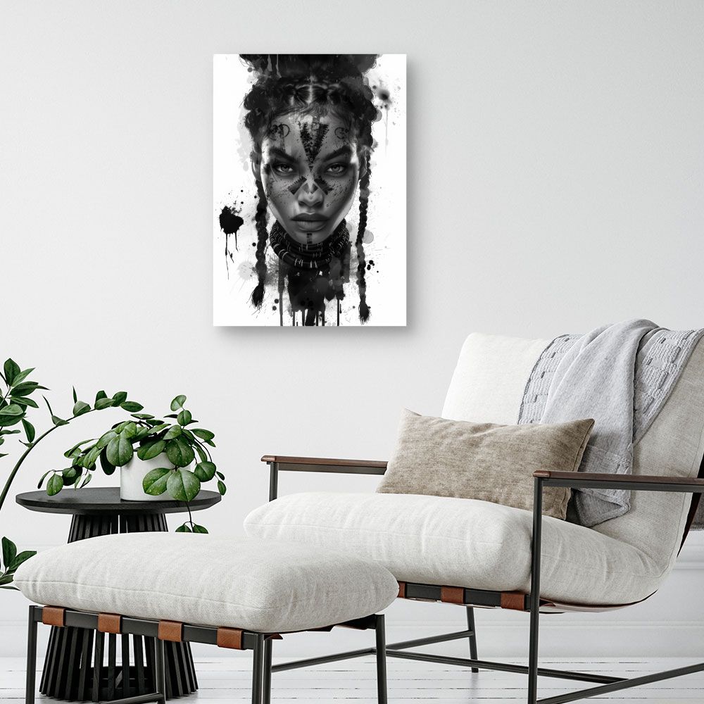Tableau Portrait tribal moderne