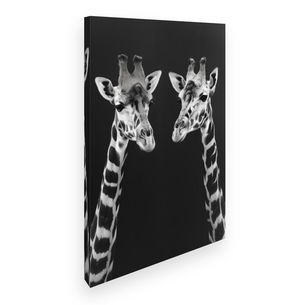 Toile Girafes élégantes