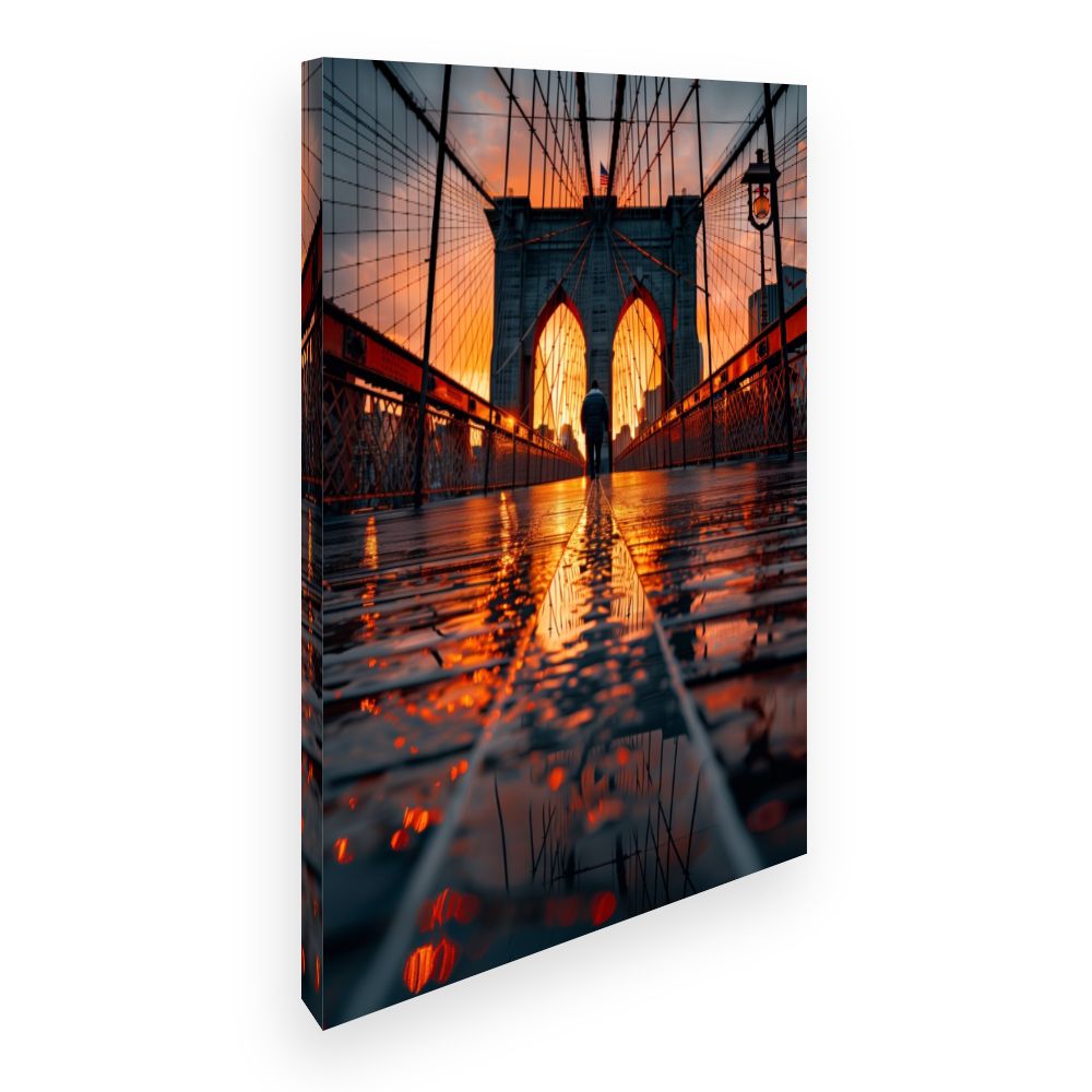 Toile Coucher de soleil urbain
