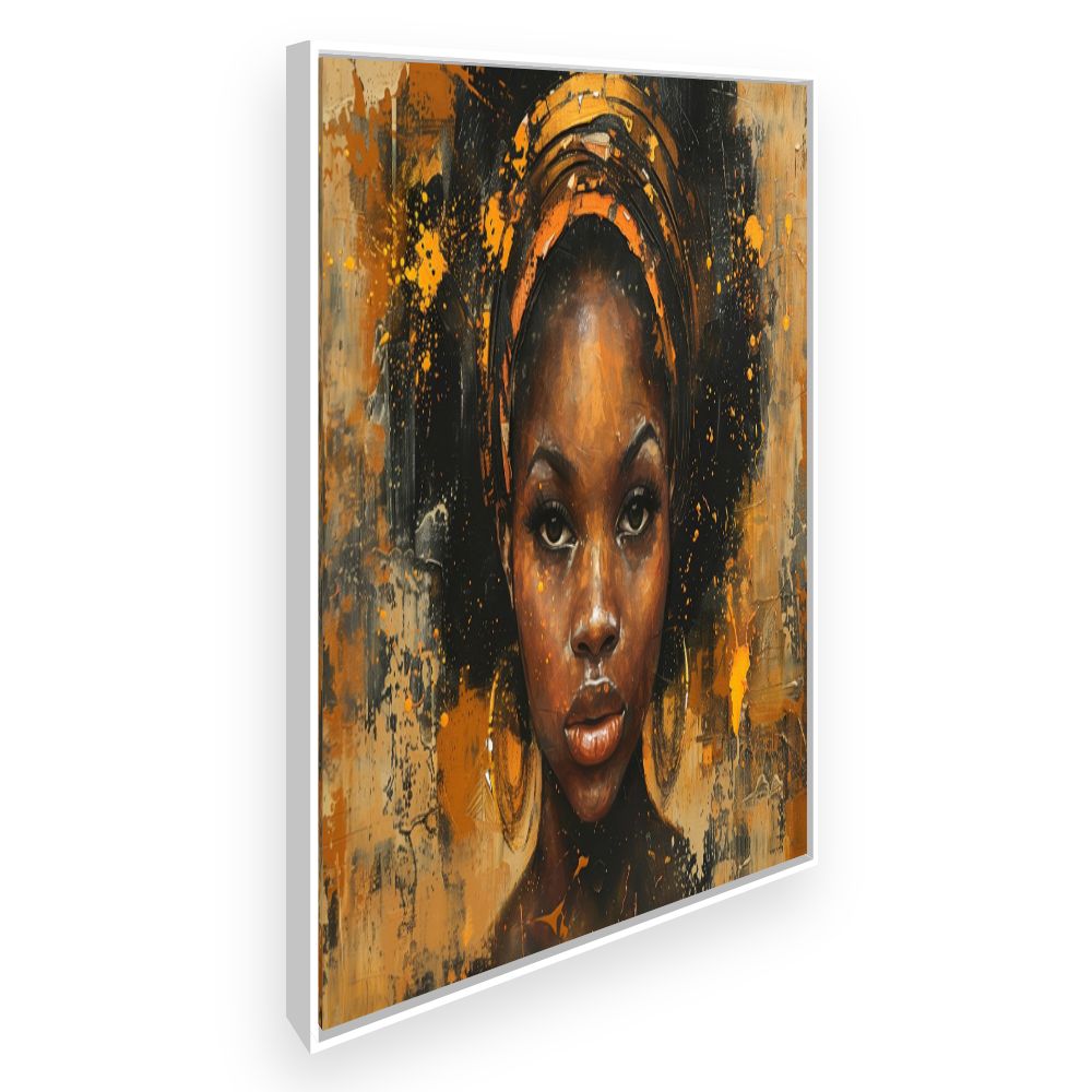 Toile Splendeur africaine captivante – toile cadre blanc (slide 2)