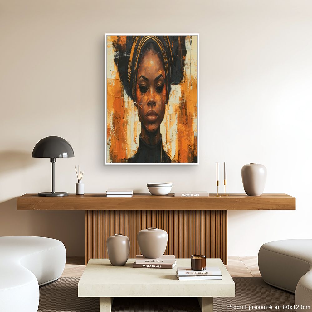 Toile "Portrait vibrant"