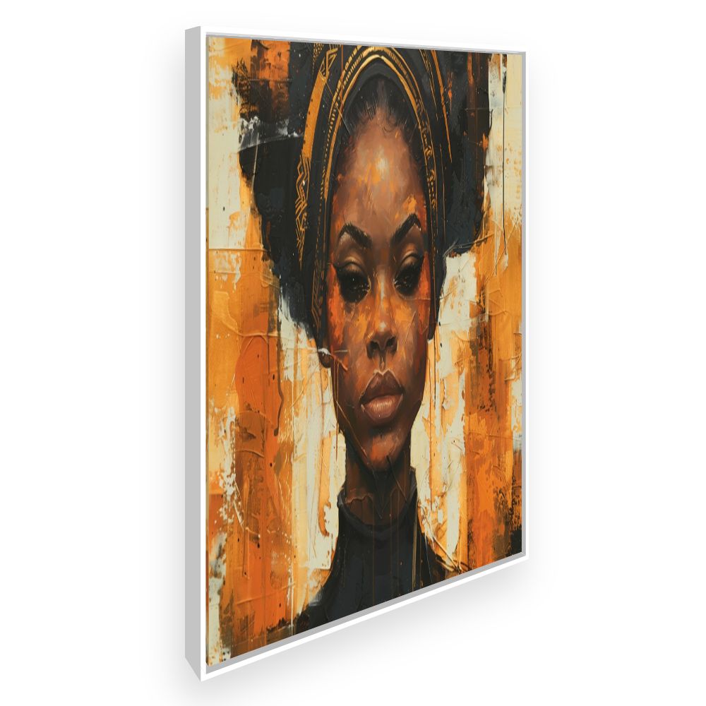 Toile Portrait vibrant – toile cadre blanc (slide 2)