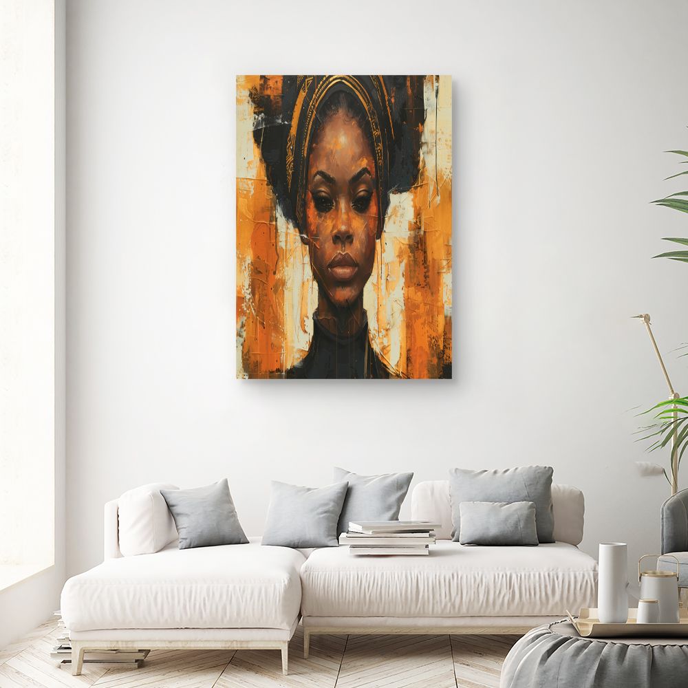 Toile "Portrait vibrant"