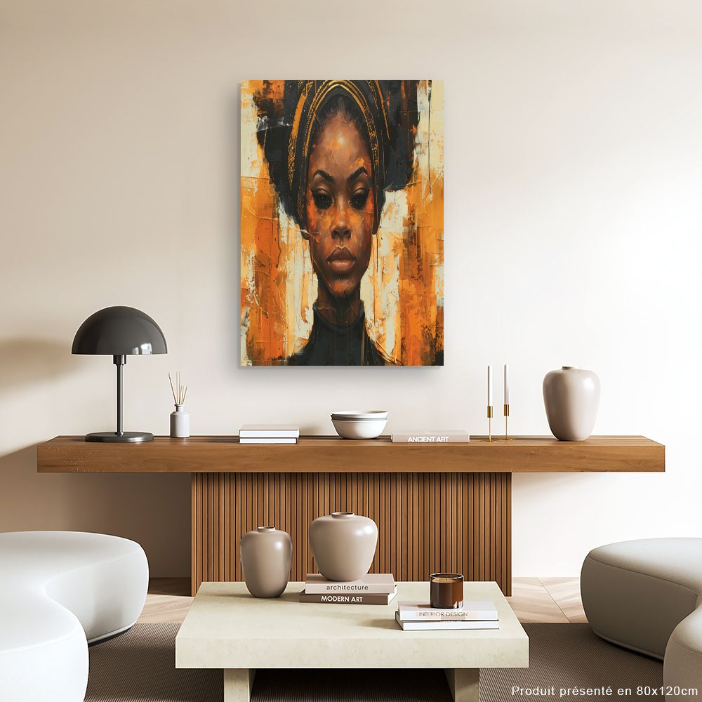 Toile "Portrait vibrant"