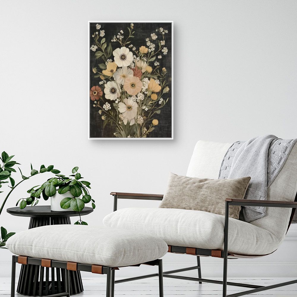 Toile "Fleurs élégantes"