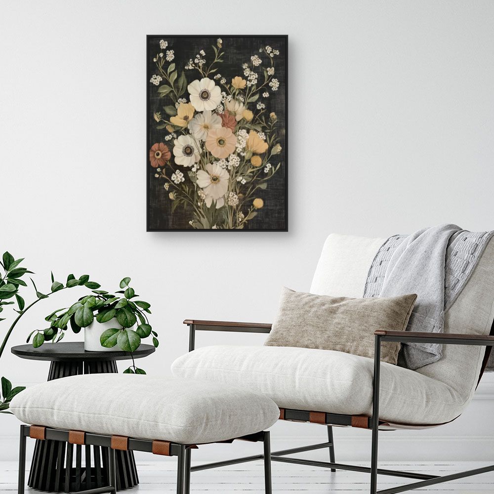 Toile "Fleurs élégantes"