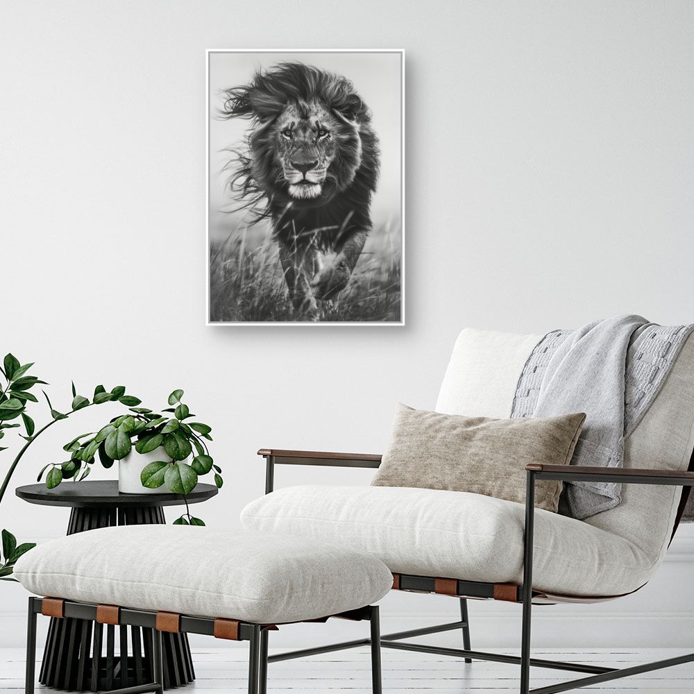 Toile "Lion majestueux"
