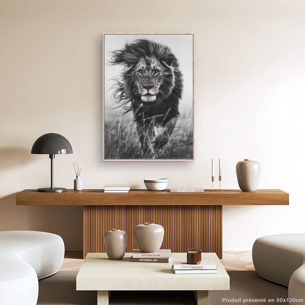 Toile "Lion majestueux"