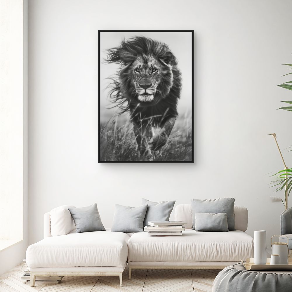 Toile "Lion majestueux"