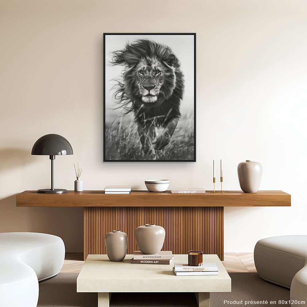 Toile "Lion majestueux"