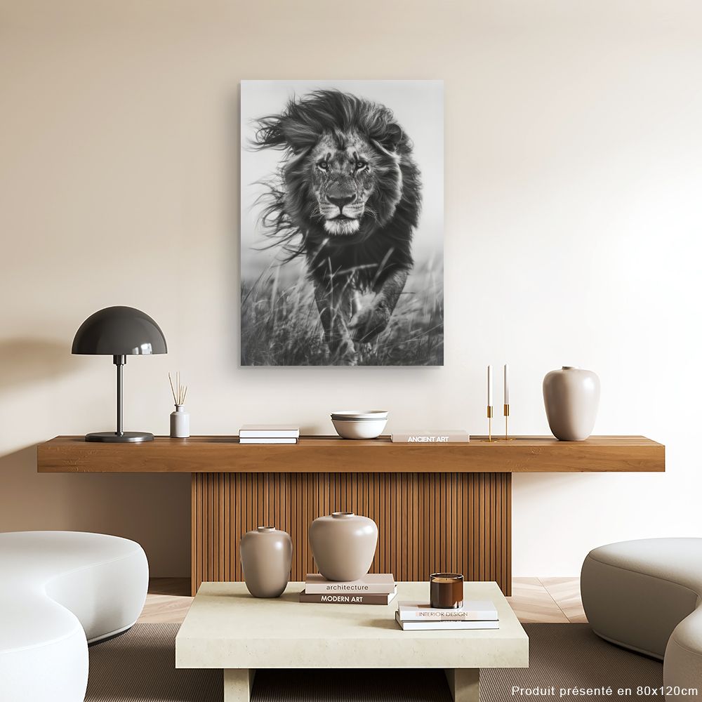 Toile "Lion majestueux"