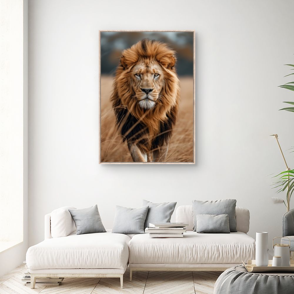 Toile "Majestueux roi lion"