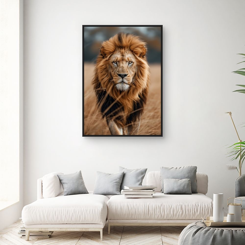 Toile "Majestueux roi lion"