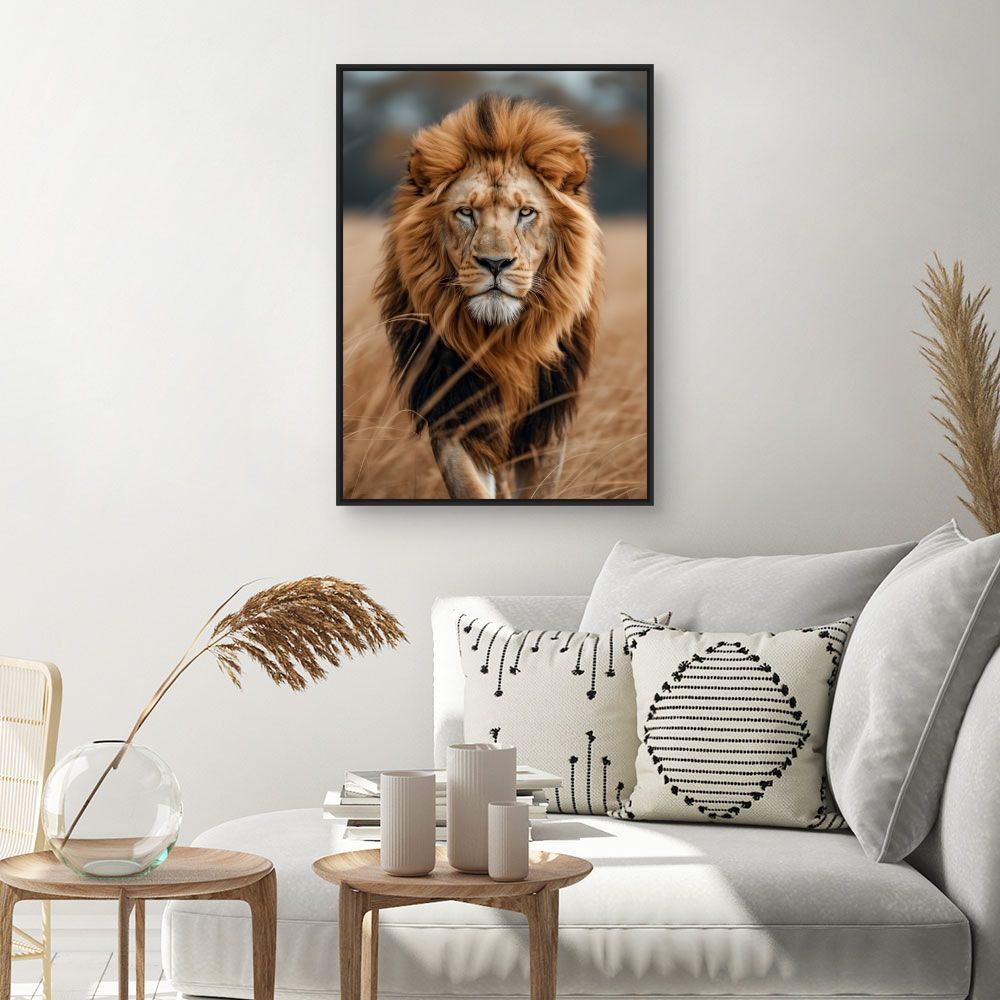 Toile "Majestueux roi lion"