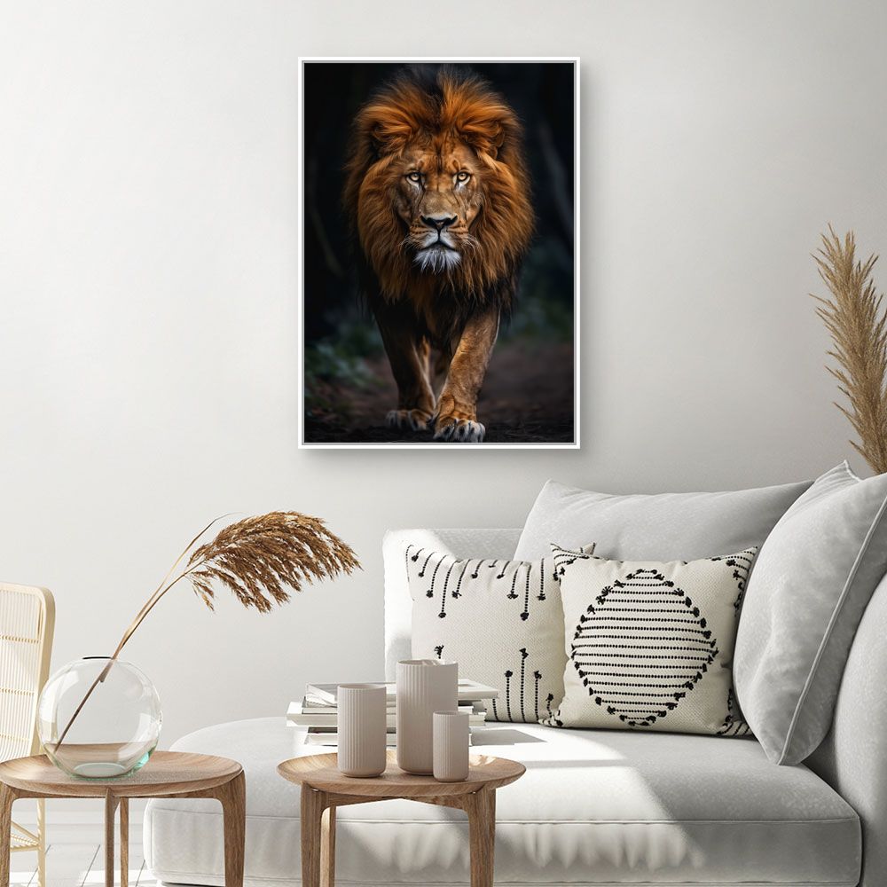 Toile "Majestueux lion puissant"